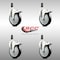 Service Caster 5 Inch 316SS Black Poly Swivel 3/4 Inch Expanding Stem Caster Set Lock Brake SCC-SS316TTLEX20S514-PPUB-BLK-34-4 - alternate 4